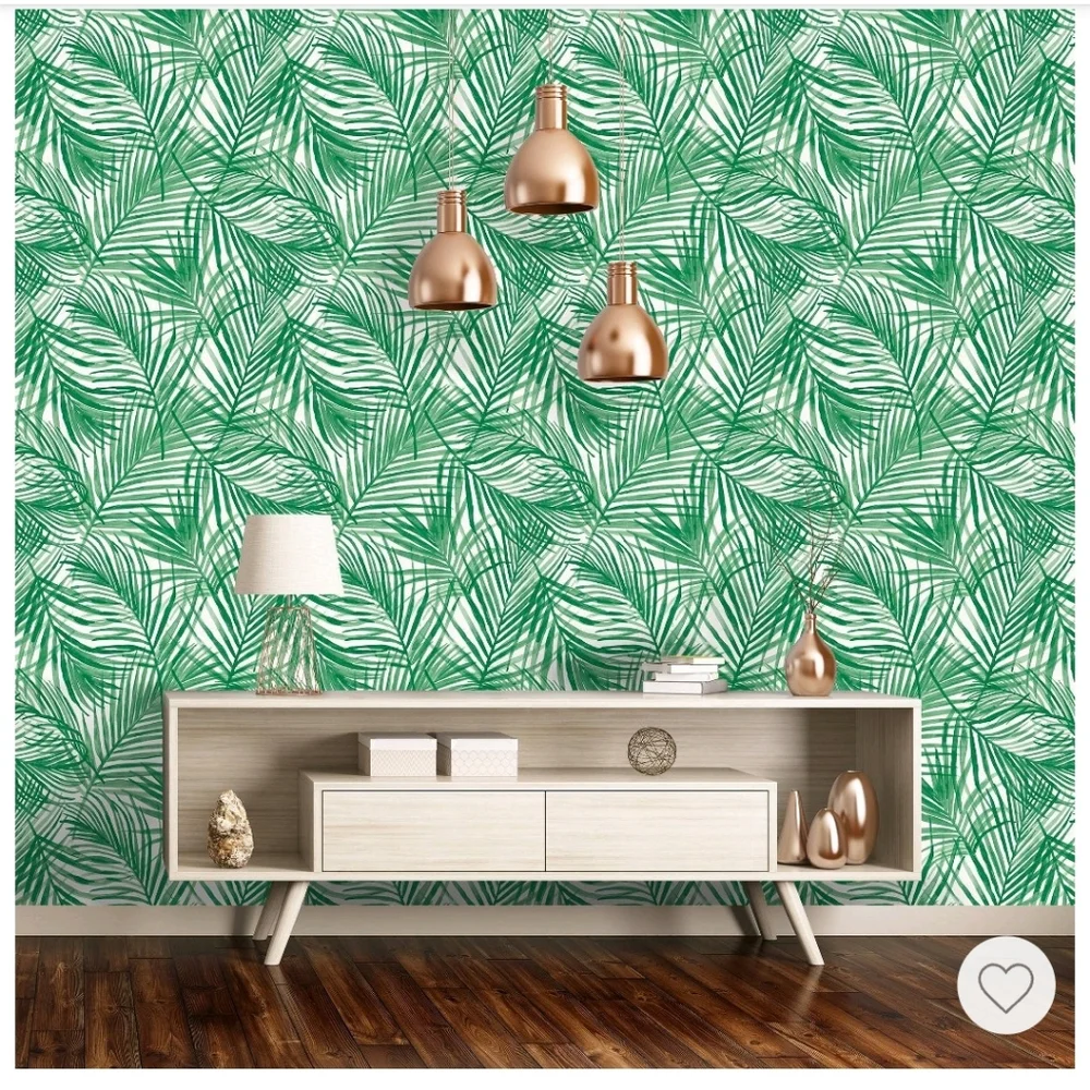 Opalhouse Tropical Peel & Stick Wallpaper Green